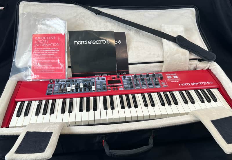Nord Electro 6D SW61 Semi-Weighted 61-Key Digital Piano 2018 - 2022 - Red image 1