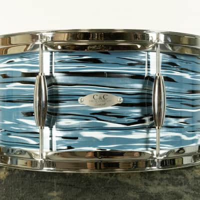 C&C Drum Co 6x14 "Bowling Ball" Mahogany Poplar Mahogany Snare Drum image 1