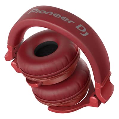 Pioneer DJ HDJ-CUE1BT Red BT Headphones + Headphone Pole Stand image 4