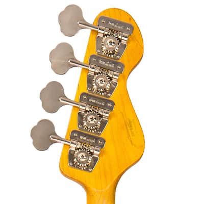 Vintage V74 ICON Fretless Bass Left Hand - Sunset Sunburst (LV74MRJP) image 4