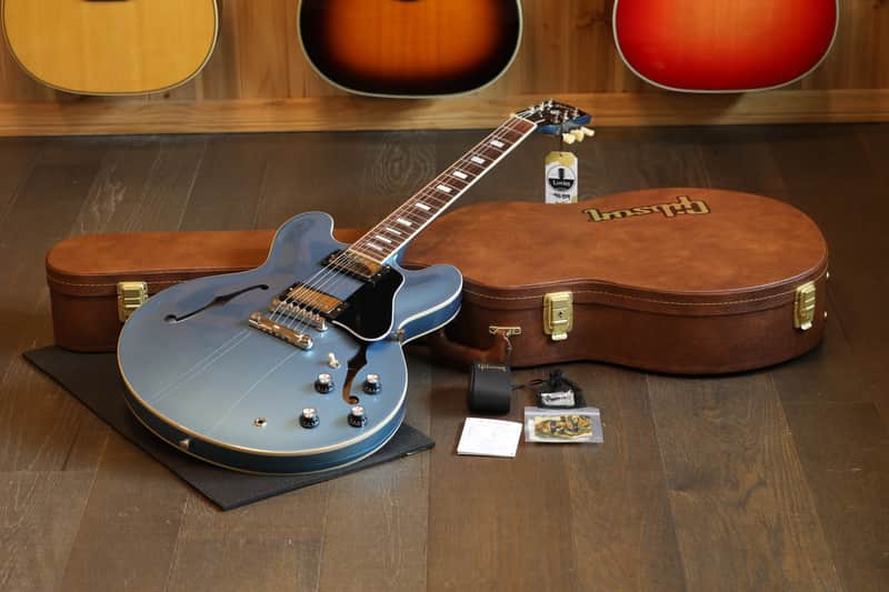 Unplayed! 2024 Gibson ES-335 Block Semi-Hollow Electric Guitar Pelham Blue image 1