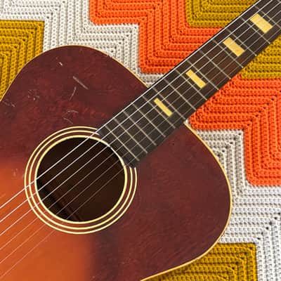 Silvertone Flat Top - 1960’s Made in USA! - Bluesy Tone and Soul! - Americana Fingerpicker!- image 4