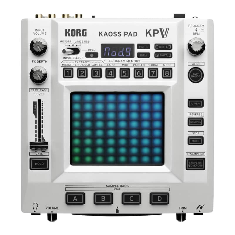 Korg KAOSS Pad V Dynamic Effect Sampler with Dual-Touch XY Pad Voice-to-MIDI Real-Time Looping USB Audio Interface Mic Line Hi-Z Inputs and MIDI I/O image 1