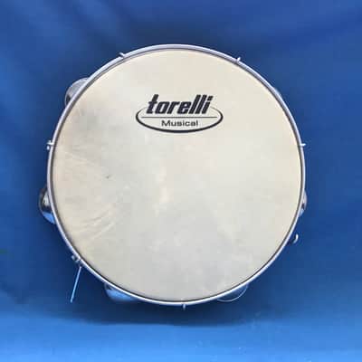 10" Torelli Professional Capoeira Pandeiro Tambourine  Natural Goat Leather Head Light Wood Body image 1