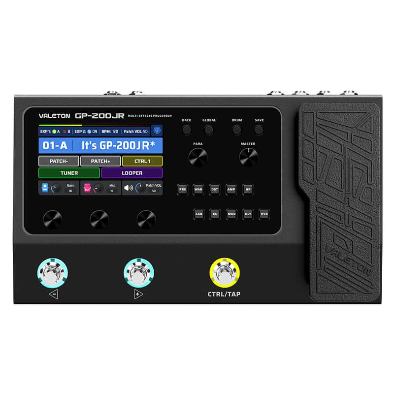 VALETON Multi Effects Processor Pedal Guitar Bass Amp Modeling IR Cabinets Simulation Multi-Effects with Expression Pedal FX Loop MIDI I/O Stereo OTG USB Audio Interface GP-200JR(U.S. domestic inventory For Prompt Shipment) image 1