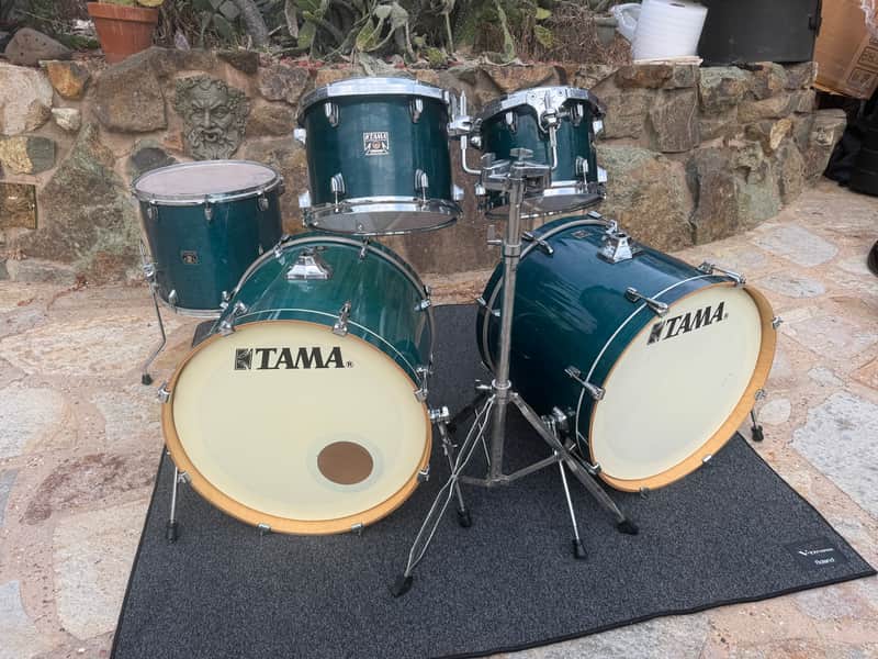 Tama Superstar Classic Maple Blue / Aqua 5pc Double Bass Drum Set kit !! image 1