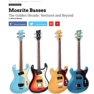 Mosrite Joe Maphis Bass w/OHSC 1967ish Sparkly Teal image 9