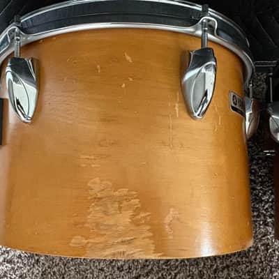 Yamaha Vintage 8000 Series Concert Toms - 12" and 13" - 70s/80s - Real Wood Finish image 4