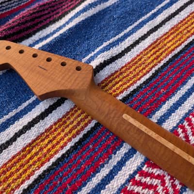 4A Roasted Flame Maple Musikraft Neck image 3