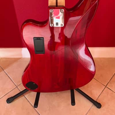 Squier Vintage Modified Jaguar Bass Special 2011 - 2018 - Crimson Red Transparent image 2