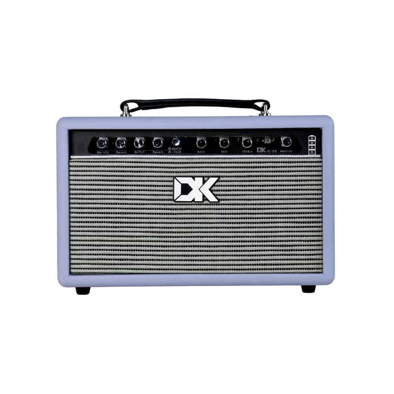DK iC-30 30W Acoustic Guitar Amp with Mic Input, Bluetooth and Reverb - Light Purple image 1