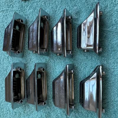 Rogers Lot of 8 Beavertail Vintage Cleveland era Tom Drum Lugs Lot #1 60s - Chrome image 4