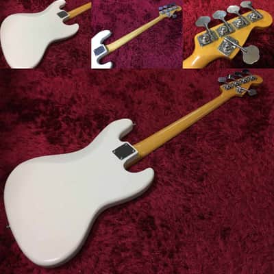 Fender Japan JBV LH VWH Lefty Electric Jazz bass 5-string 2006-2008 Made smooth neck Used in Japan image 3