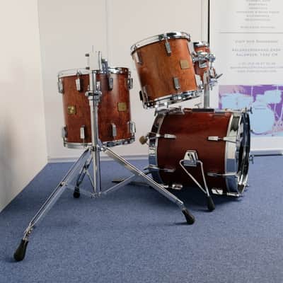 Sonor Signature Horst Link 18" - 10" - 12" - 14" Heavy Shells Bubinga drumkit from 1980's image 3