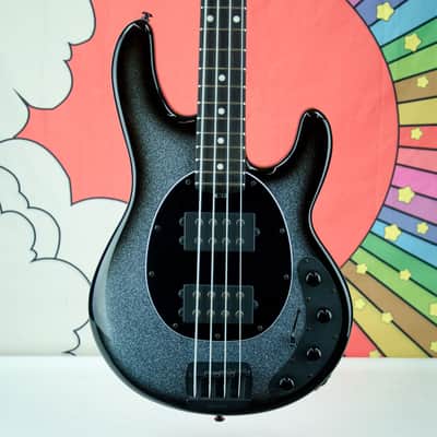 Used Ernie Ball Music Man Stingray Special HH Bass 4 String, Smoked Chrome Sparkle Finish, Hard Case image 1