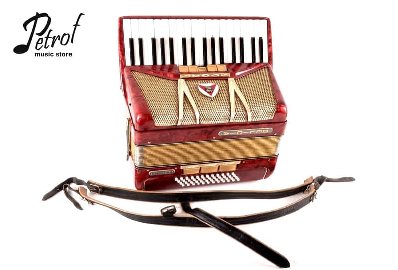 Rare Vintage Accordion Delicia Accord V 48 bass,8 registers (5+3)~Czech Republic - Video image 1