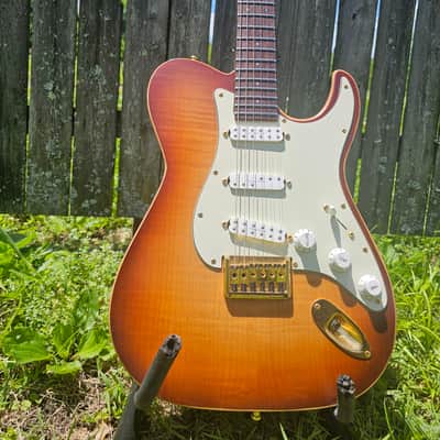 Warmoth Telecaster 2015 Fiesta Red with Mint Pick Guard | Reverb