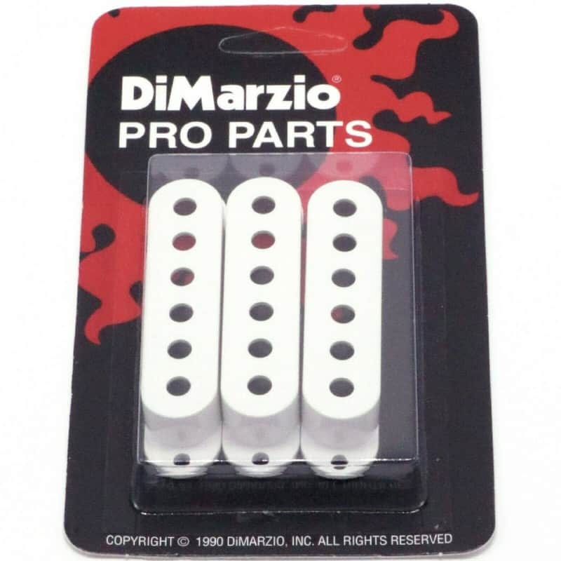 NEW DiMarzio DM2000 Vintage Strat Pickup Covers (3) - WHITE image 1