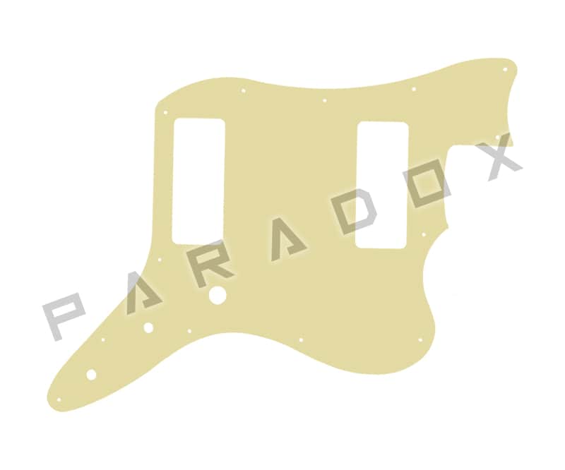 Custom Pickguard For 2023 - 2025 Harley Benton JA-Baritone - Solid Cream .090" image 1