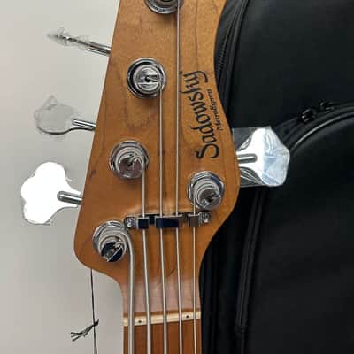 Sadowsky MetroExpress 21 Fret Vintage M/J Bass 5 String Maple Fretboard - Champagne Metallic image 3