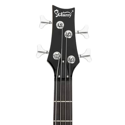 Glarry GIB 4 String Full Size Electric Bass Guitar SS pickups and Amp Kit - Black image 4