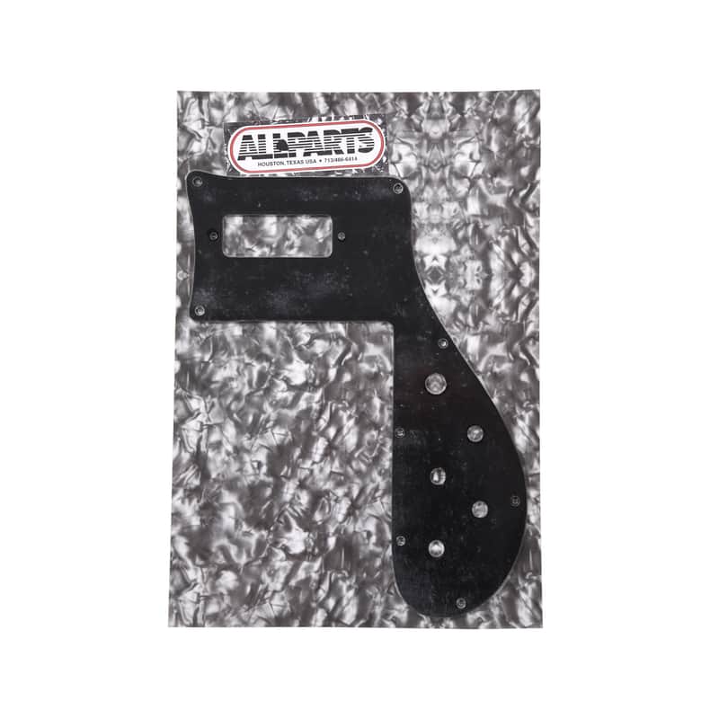 Allparts Pickguard for Rickenbacker Bass 4001 1974 or Later 1-Piece 1-Ply Black image 1