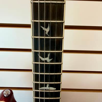 PRS SE Custom 24 Quilt Top 2024 Charcoal Cherry Burst with Gig Bag - Pre Owned image 5
