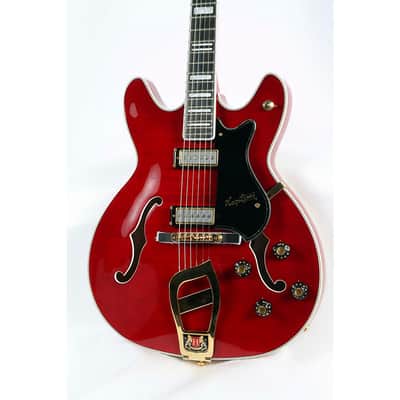 Hagstrom '67 Viking II Hollowbody Electric Guitar Regular Transparent Wild Cherry image 3
