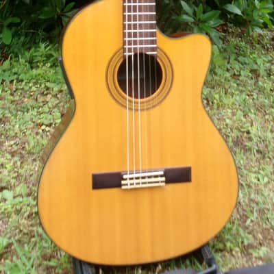 Yairi YC-50E Electric Classical Guitar+Original Yairi Hard Case FREE image 2