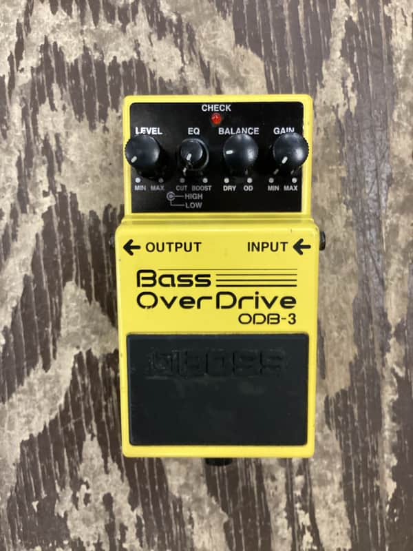 Boss ODB-3 Bass OverDrive (Silver Label) 1994 - Present - Yellow image 1