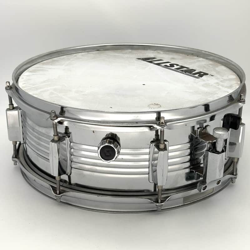 Used Allstar Generic Beaded Steel Snare Drum 14x5.5 - Good image 1