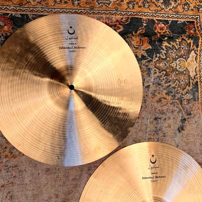 Rare ULTRA WARM Huge 16” ISTANBUL Mehmet NOSTALGIA Hihats 1217 1362 g PERFECT Amazing image 3