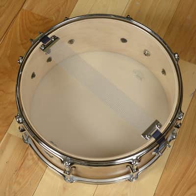 Ddrum SE Flyer 12/14/18/5.5x14 4pc Drum Kit Satin Natural Lacquer w/Ash Outer Ply image 11