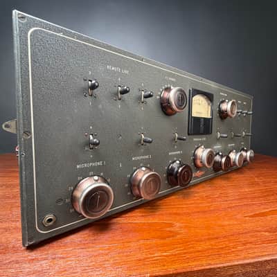 1938 Collins Radio Co. 12H-6 Console tube mixer broadcast preamp image 3
