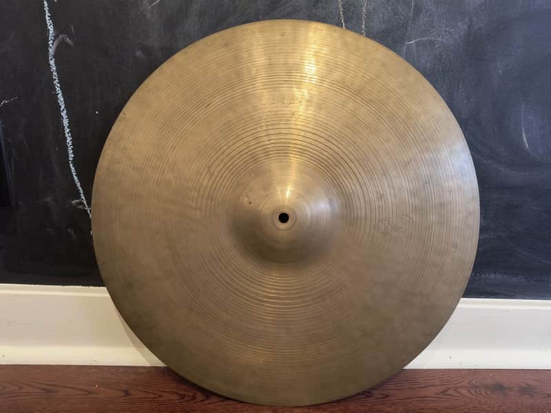 Vintage 1940s A Avedis Zildjian Trans Transition Stamp 18" Crash Ride Cymbal 1704g image 1