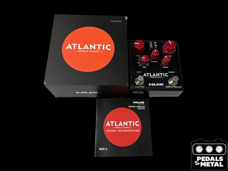 NuX NDR-5 Verdugo Series Atlantic Delay/Reverb 2018 - Black/Red - X18041 image 1