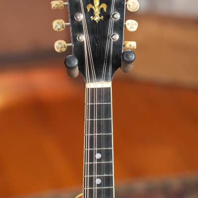 (Used) 1917 Vintage Gibson A-4 Cherry Sunburst Oval-Hole Teardrop A-Style Mandolin #1550 image 9