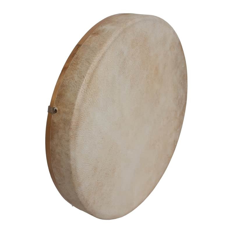 DOBANI Tunable Goatskin Head Wooden Frame Drum w/ Beater 14"x2" image 1