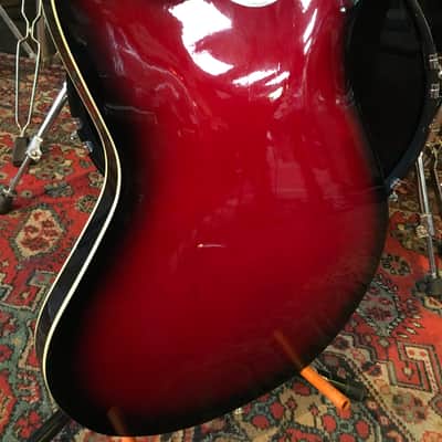 RARE 60s Teisco EP-200B Hollowbody Short Scale Bass image 15