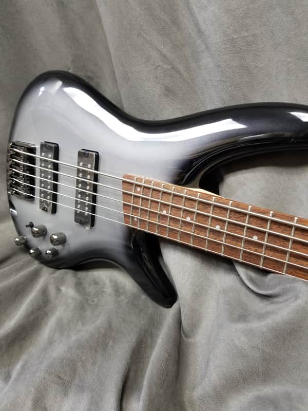Ibanez SR305E-MSS Soundgear 5-String Bass Metallic Silver Sunburst image 1