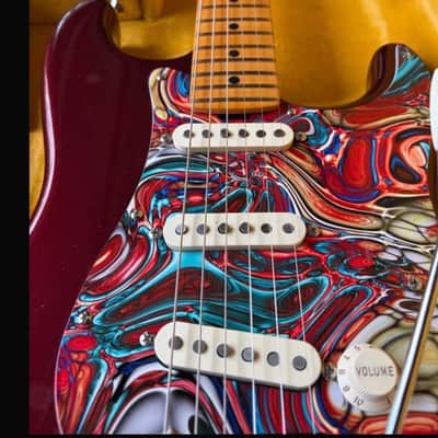 Fender ERICJOHNSON vintage loaded Mod Stratocaster custom metalflake 2000-2020’s - Custom Gloss Candy Metalflake image 3