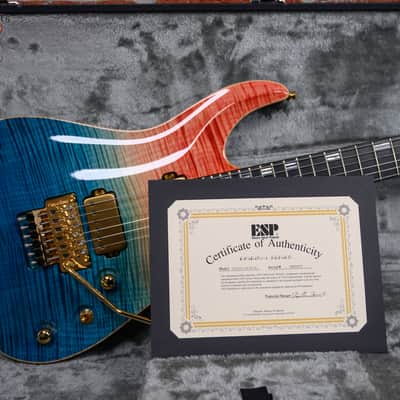ESP Original Series Horizon-CTM FR/FM Flamed Maple Top See Thru Blue-Red Gradation 2021 w/OHSC image 11