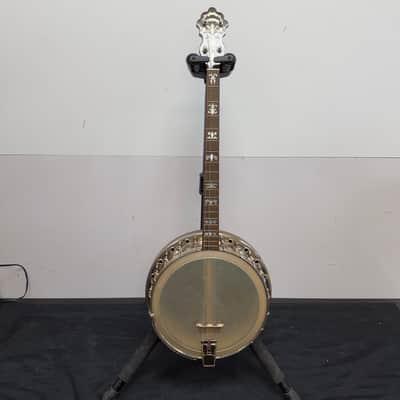 Vintage Gretsch Broadkaster Neck with Orchestrella Body 4-String Tenor Banjo with Resonator and Case image 2