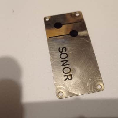 Sonor Teardrop snare ,tom,bass drum badge 60s-70s - Chrome image 3