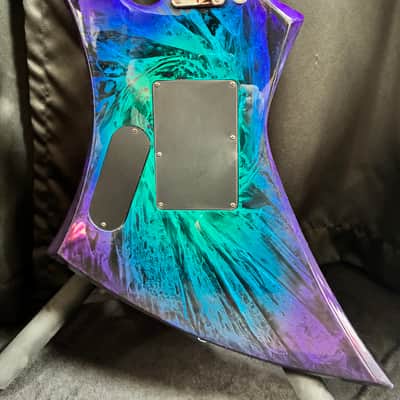 Jackson Pro Series KE3 Kelly 2003 - 2009 - Eerie Dess Swirl w/ Floyd Rose image 5