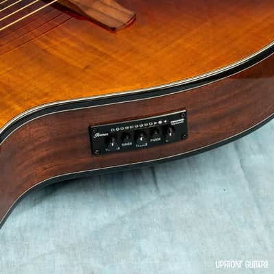 USED Ibanez AEWC32FM Amber Sunset Fade 2022 Acoustic-Electric Guitar w/Gig Bag image 4