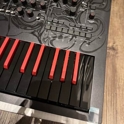 Korg Minilogue bass polyphonic analog synthesizer 2025 - Black and red image 2