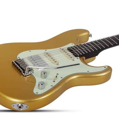 Schecter Nick Johnston Traditional HSS 10th Anniversary Atomic Saffron image 3