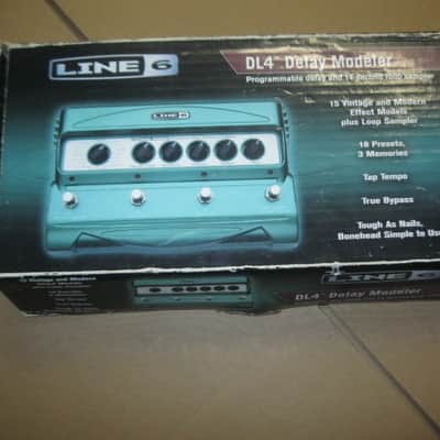 used with wear Line 6 EMPTY Cardboard Box for DL4 Delay Modeler + original Pilot's Handbook, sheet w/ 4 very small black stickers, & styrofoam battery holder (NO: pedal / batteries) mid 2000s - mid 2010s (not for MkII ver) image 3