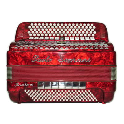 Paolo Soprani Paolo VI 5 Rows Button Accordion made in Italy, C Griff Professional Concert Accordeone de Botones, Straps and Hard Case, 2591 image 1